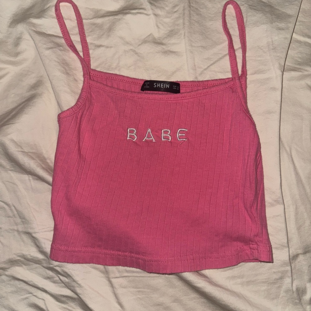 Pink Babe Tank Top